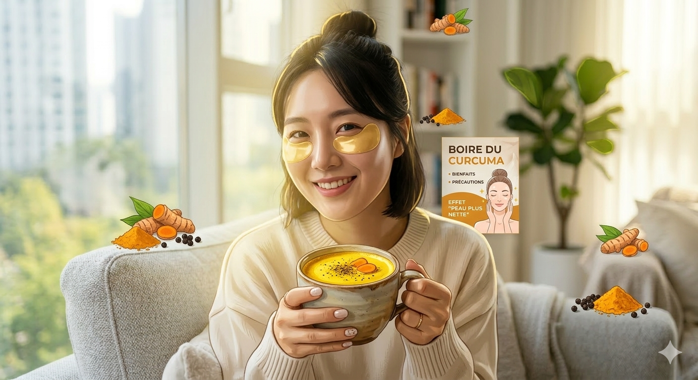 Boire du curcuma : bienfaits, précautions et effet “peau plus nette” au quotidien Imagen