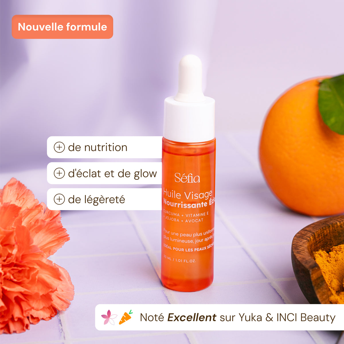 Aceite facial de cúrcuma