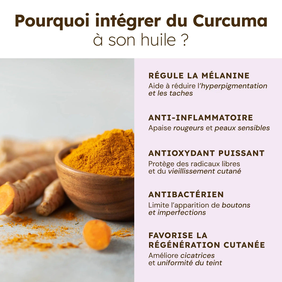 Aceite facial de cúrcuma